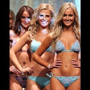 NWT Kooey Australia Aqua Blue "Miss You" Bikini Size XS